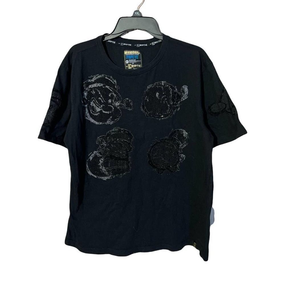 Augmented Reality Clothing Kryptic Popeye Shirt Size  XXL Black